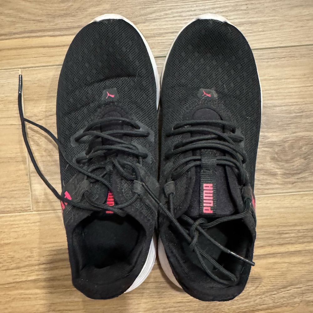 Black Puma with Pink accents